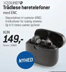 Thansen Trådløse høretelefoner med ENC tilbud