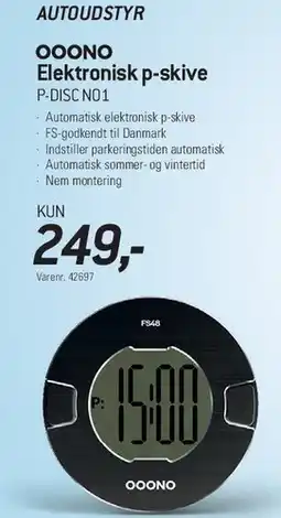 Thansen OOONO Elektronisk p-skive (P-DISC N01) tilbud