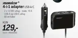 Thansen 4-i-1 adapter USB-A/C tilbud