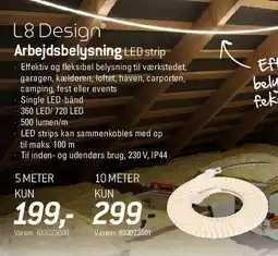 Thansen L8 Design Arbejdsbelysning LED strip tilbud