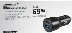 Thansen Biladapter USB-A/C tilbud