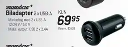 Thansen Biladapter 2 x USB-A tilbud