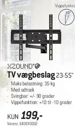 Thansen XZOUND TV vægbeslag 23-55 tilbud