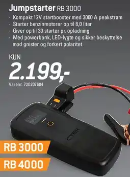 Thansen Jumpstarter RB 3000 tilbud