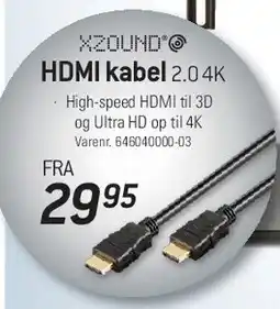 Thansen HDMI kabel 2.0 4K tilbud