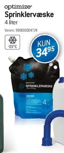 Thansen optimize Sprinklervæske 4 liter tilbud