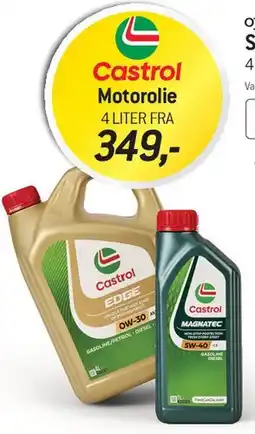 Thansen Castrol Motorolie 4 liter tilbud