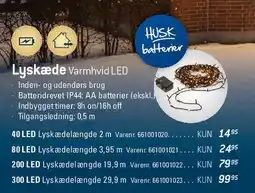 Thansen Lyskæde Varmhvid LED tilbud