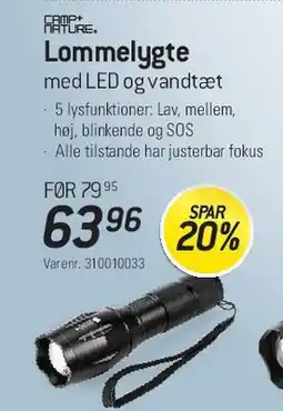 Thansen Lommelygte med LED, vandtæt tilbud