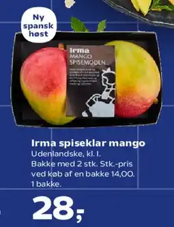 Kvickly Irma spiseklar mango tilbud