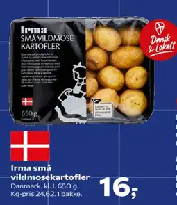 Kvickly Irma små vildmosekartofler tilbud