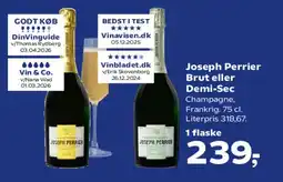Kvickly Joseph Perrier Brut eller Demi-Sec tilbud