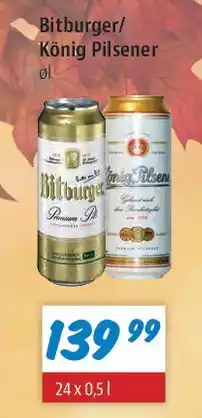 zur Krone Bitburger / König Pilsener tilbud