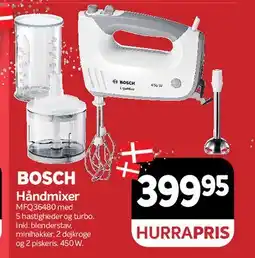 Din Isenkræmmer Bosch Håndmixer MFQ36480 tilbud