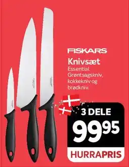 Din Isenkræmmer Knivset 3 dele tilbud