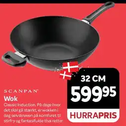 Din Isenkræmmer Wok 32 cm tilbud