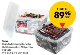 BorderShop Toms Blandede karameller eller Guldkarameller tilbud