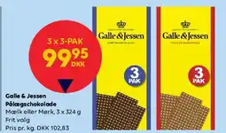 BorderShop Galle & Jessen Pålægschokolade (3-pak) tilbud