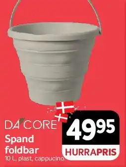 Din Isenkræmmer Spand foldbar tilbud