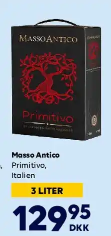 BorderShop Masso Antico Primitivo (3 liter) tilbud