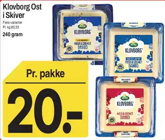 Klovborg Ost i Skiver