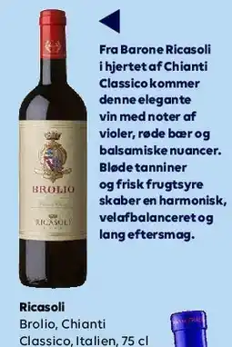 BorderShop Ricasoli Brolio, Chianti Classico tilbud