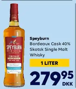 BorderShop Speyburn Bordeaux Cask 40% Skotsk Single Malt Whisky tilbud