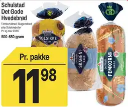 ABC Lavpris Schulstad Det Gode Hvedebrød tilbud