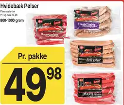 ABC Lavpris Hvidebæk Pølser tilbud
