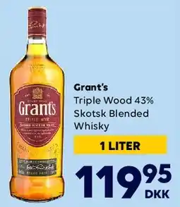 BorderShop Grant's Triple Wood 43% Skotsk Blended Whisky tilbud