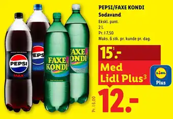 Pepsi/Faxe Kondi Sodavand