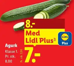Lidl Lidl Agurk tilbud