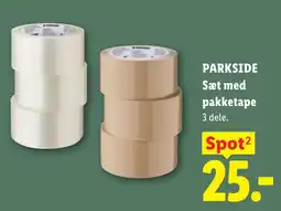 Lidl Parkside sæt med pakketape tilbud