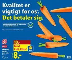 Lidl Lidl Økologiske danske gulerødder tilbud