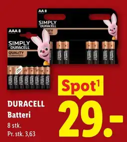 Lidl Duracell Batteri tilbud