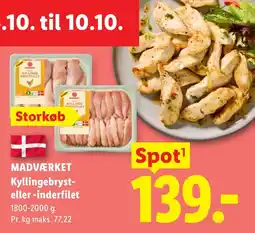 Lidl Madværket Kyllingebryst-eller -inderfilet tilbud