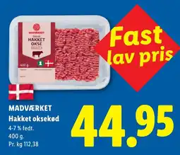 Lidl Madværket Hakket oksekød tilbud