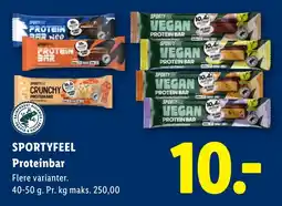 Lidl Sportyfeel Proteinbar tilbud