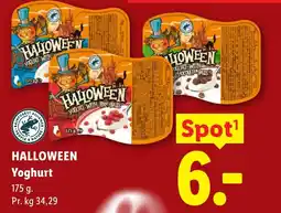 Lidl Halloween Yoghurt tilbud