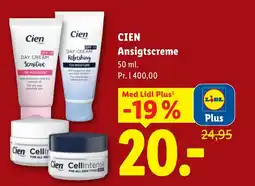 Lidl Cien Ansigtscreme tilbud