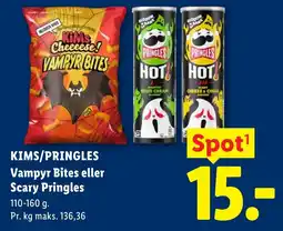 Lidl Kims/Pringles Vampyr Bites eller Scary Pringles tilbud