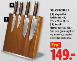Lidl Silvercrest kniv i damaskusstål tilbud