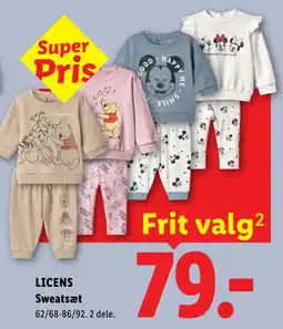 Lidl Licens Sweatsæt tilbud