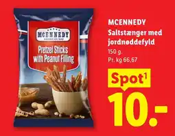 Lidl Mcennedy pretzel sticks with peanut filling tilbud