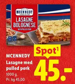 Lidl Mcennedy lasagne med pulled pork tilbud