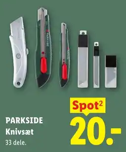 Lidl Parkside Knivsæt tilbud