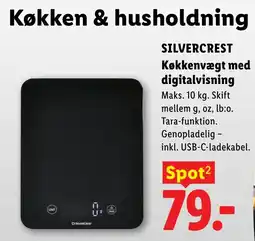 Lidl Silvercrest køkkenvægt med digitalvisning tilbud