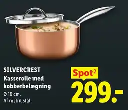 Lidl Silvercrest kasserolle med kobberbelægning tilbud