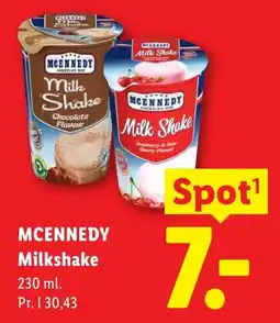 Lidl Mcennedy milkshake tilbud