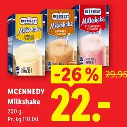 Lidl Mcennedy Milkshake tilbud